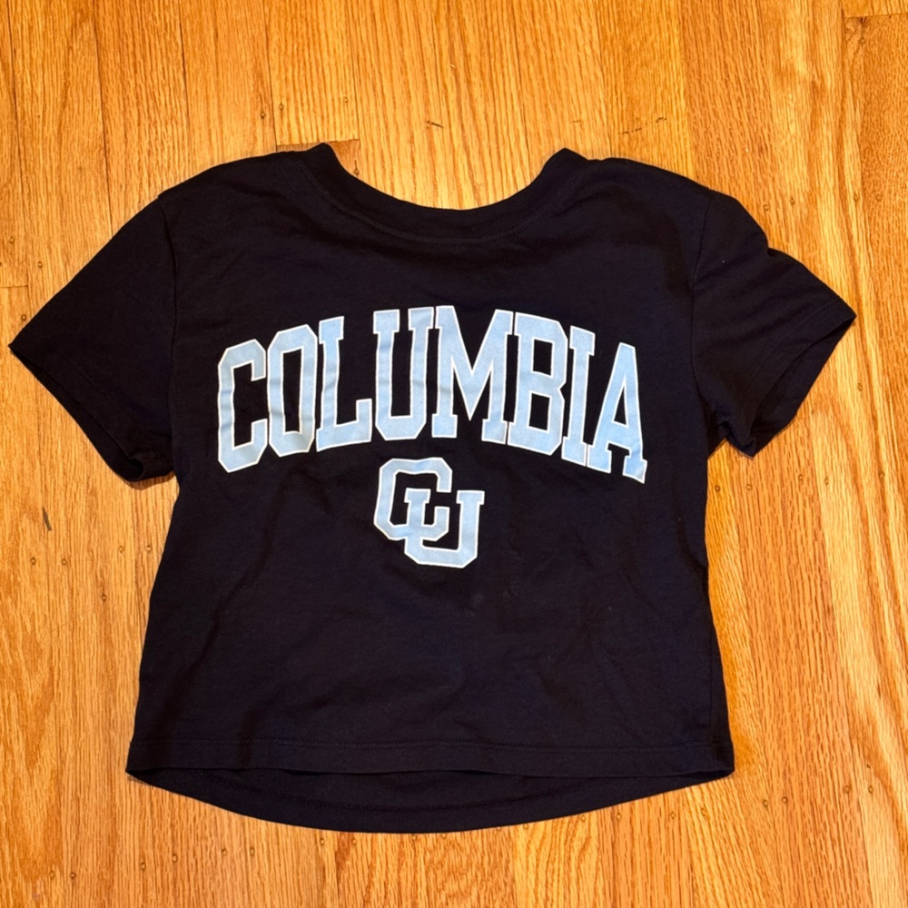 Columbia Navy Cropped Tee